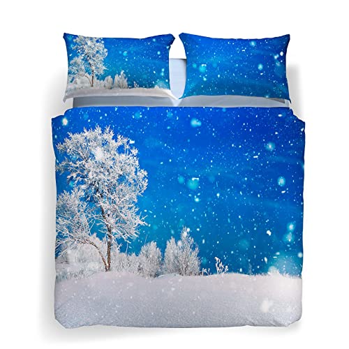 Caleffi Snow Tree Completo Copripiumino, Cotone