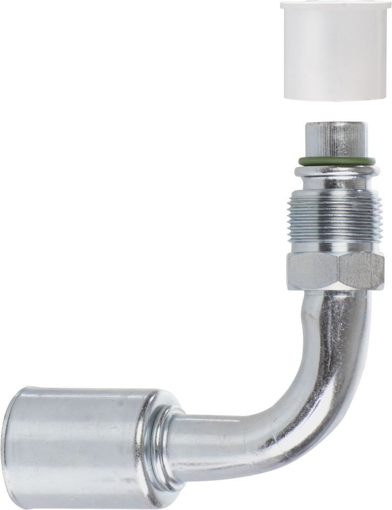 Dicsa MO90 1012 90 Degree Elbow male with green joint for Air Conditioning Hose