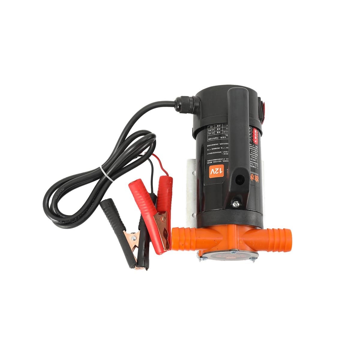 Dieselpumpe 12V 380W Ölabsaugpumpe Ölpumpe Absaugpumpe Kraftstoffpumpe Ölwechsel Selbstansaugend Ölförderpumpe für eine Autobatterie Heizölpumpe zum Motoröl Heizöl für Motorrad Auto, 60L/Min
