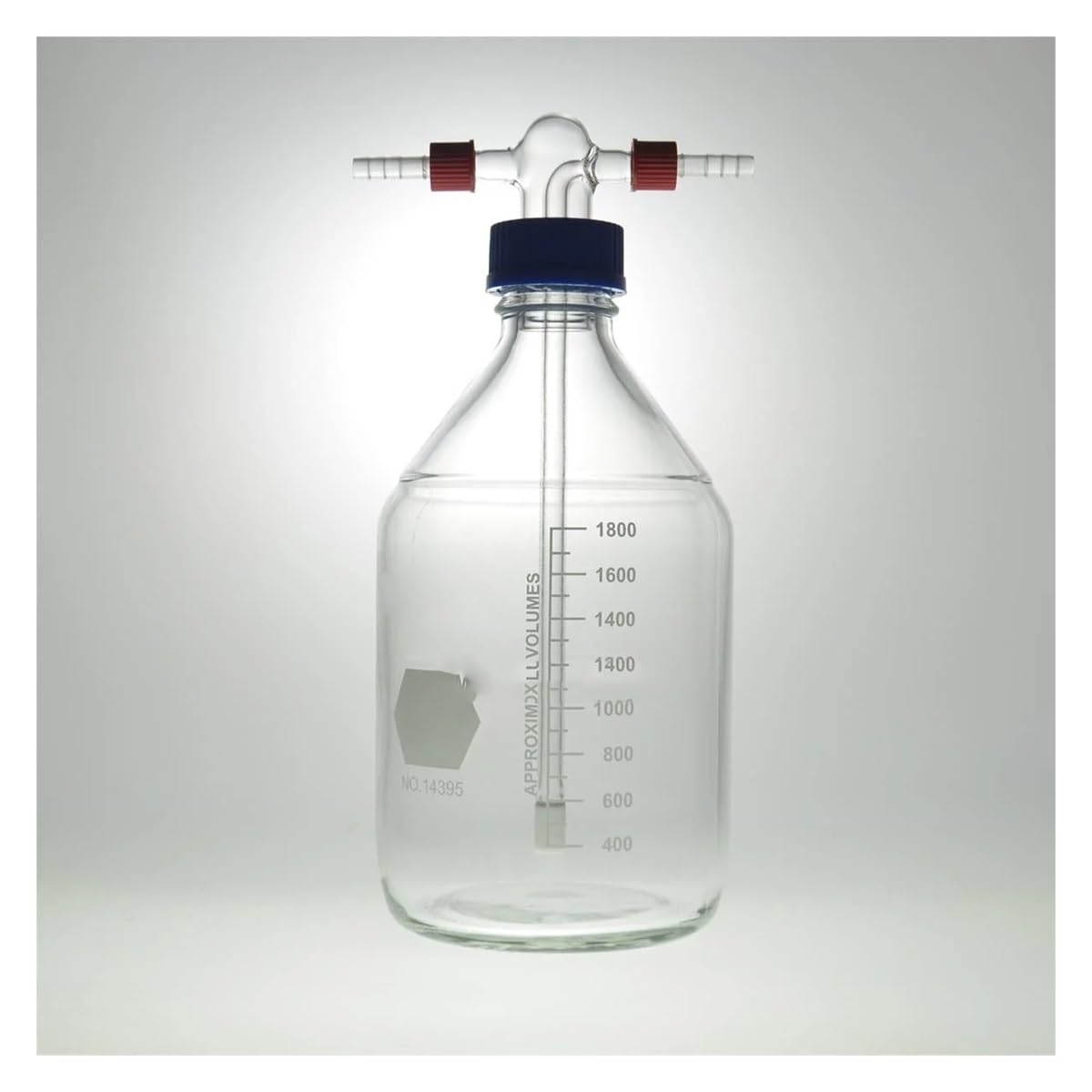 Frascos de laboratorio con conectores de manguera extraíbles que terminan con el G2 sinterizado(500ml)