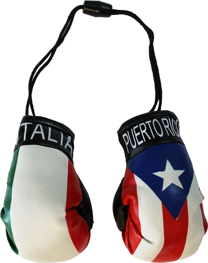 Flagline Puerto Rico and Italy - Mini Boxing Gloves