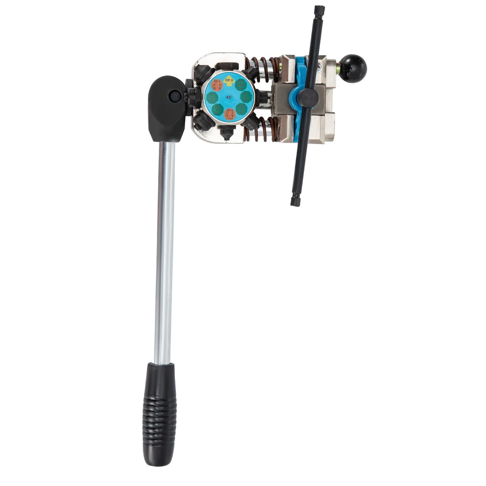 VEVOR Strumento per svasare linea freno, svasatore singolo doppio bolla 45 gradi per tubi 3/16", 1/4", 5/16", 3/8", adatto per linee metallo morbido rame
