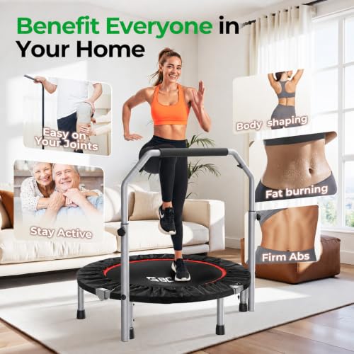 Image of BCAN SP2 40 /48 inch Foldable Mini Rebounder Trampoline for Adults |FED Fitness
