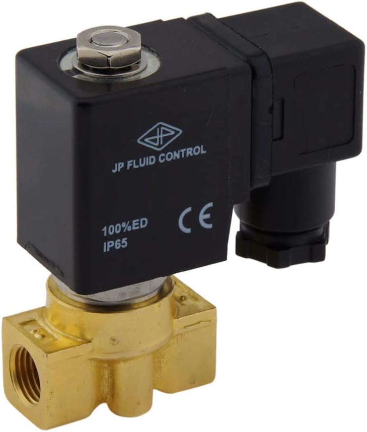 Solenoid Valve HP-DA 1/4'' high pressure brass FKM 0-100bar 24V AC