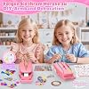 Euclidean Cube Freundschaftsarmband Selber Machen, Armbänder Selber Machen Wal geformt DIY Schmuckbastelsets Handwerk für Mädchen im Alter von 6, Armbänder Selber Machen Kinder-Bastelsets (Rosa) #1