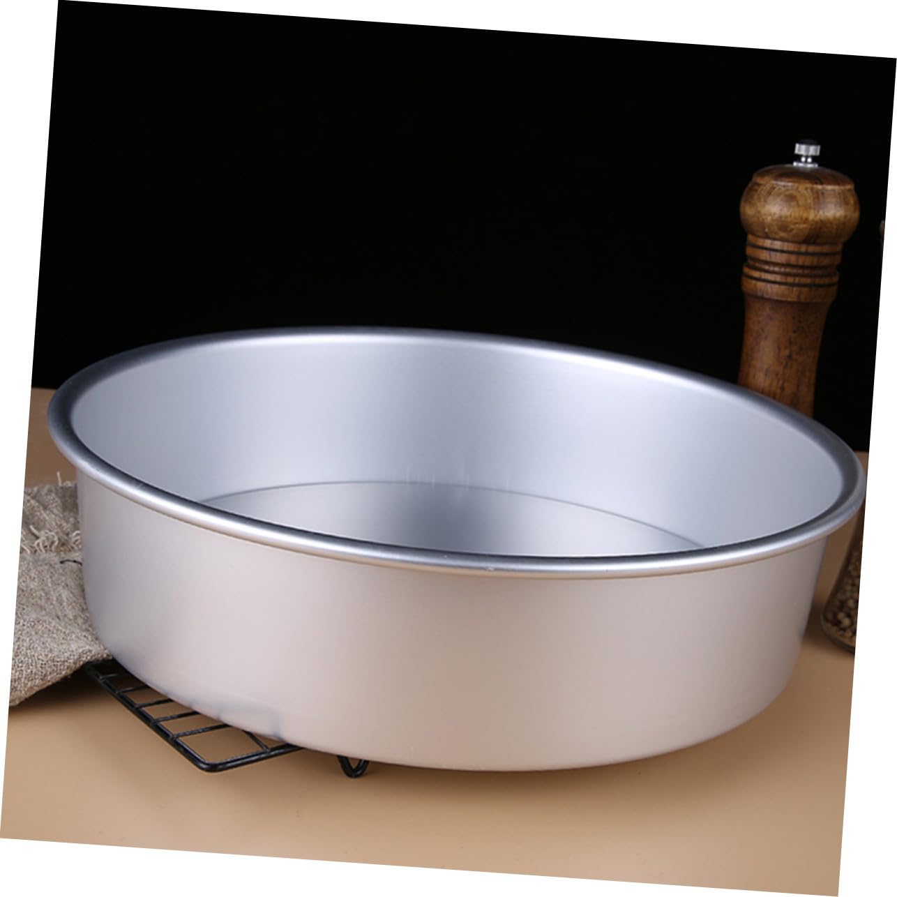 Molde Redondo para Pastel Antiadherente Aluminio y Diseño Desmontable Fácil de Limpiar para Repostería DIY