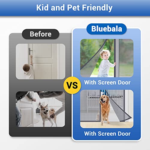 Fiberglass Magnetic Screen Door for Single Doors – Heavy Duty Self-Sealing Mesh with Strong Magnets - image 4