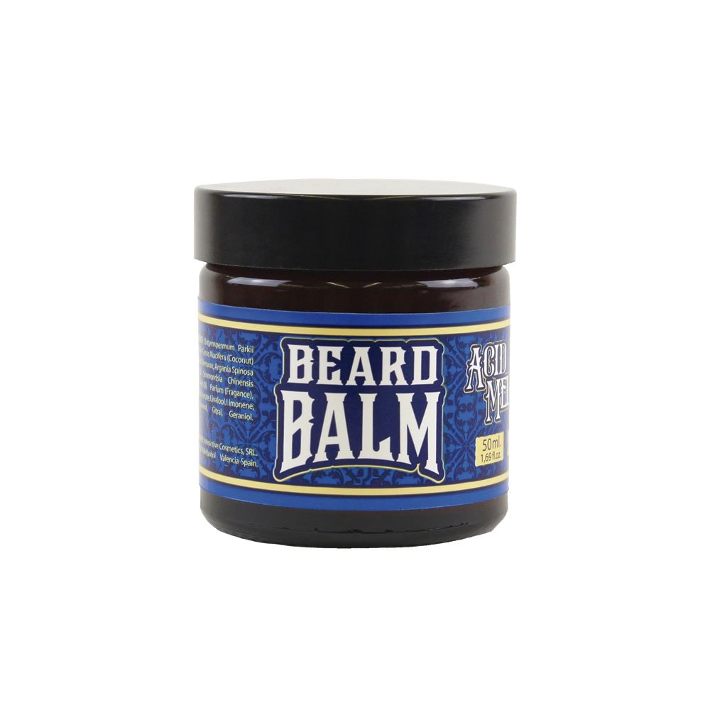 HEY JOE - Beard Balm Nº3 ACID MELON 60 ml | Balsam do brody 60 ml z ARGANEM, JOJOBA, KCOCO i masłem KARITÉ. Zapach melonu