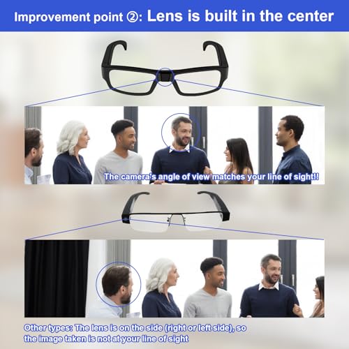 Image of Camera Glasses Outdoor Sport Glasses 1080P HD Video Smart Glasses Camera Recording Portable Wearable Eyeglass for Climbing, Driving, Cycling, Hiking, Hunting, Fishing