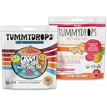 Tummydrops Organic Ginger Super Variety Bundle, 1 Bag Each Tropical Ginger Variety and Groovy Holiday Ginger, USDA Organic, Vegan, Gluten Free