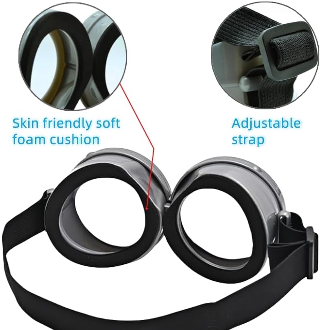 Yiqicomle Costume Goggles Round Steampunk Goggles Glasses Costume Accessories for Men Women Halloween Fancy Dress Up Cosplay Party - Image 4