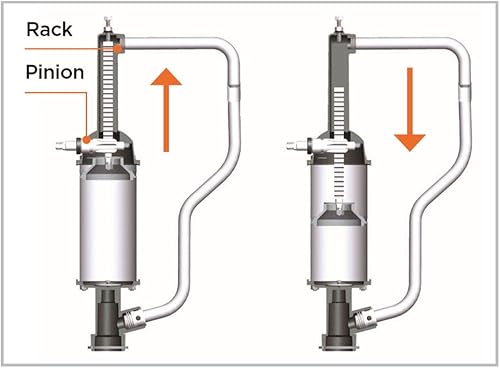 Miniatura 4 de Groz 44187 Bomba manual de carrera de cuarto de galón, tubo de succión telescópico, aceite, diésel, bomba de combustible de queroseno