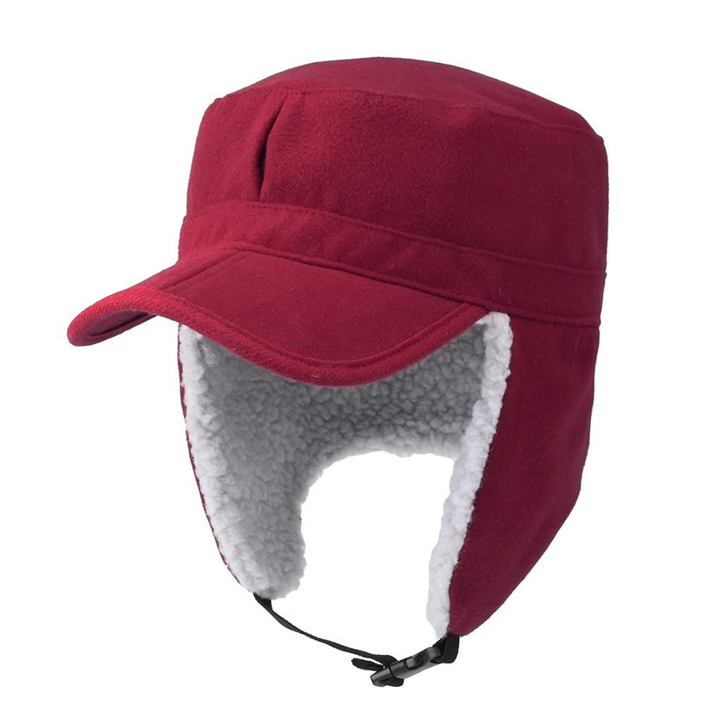 Chapeau d'hiver pour femmes de grande taille 59-61 cm vin rouge