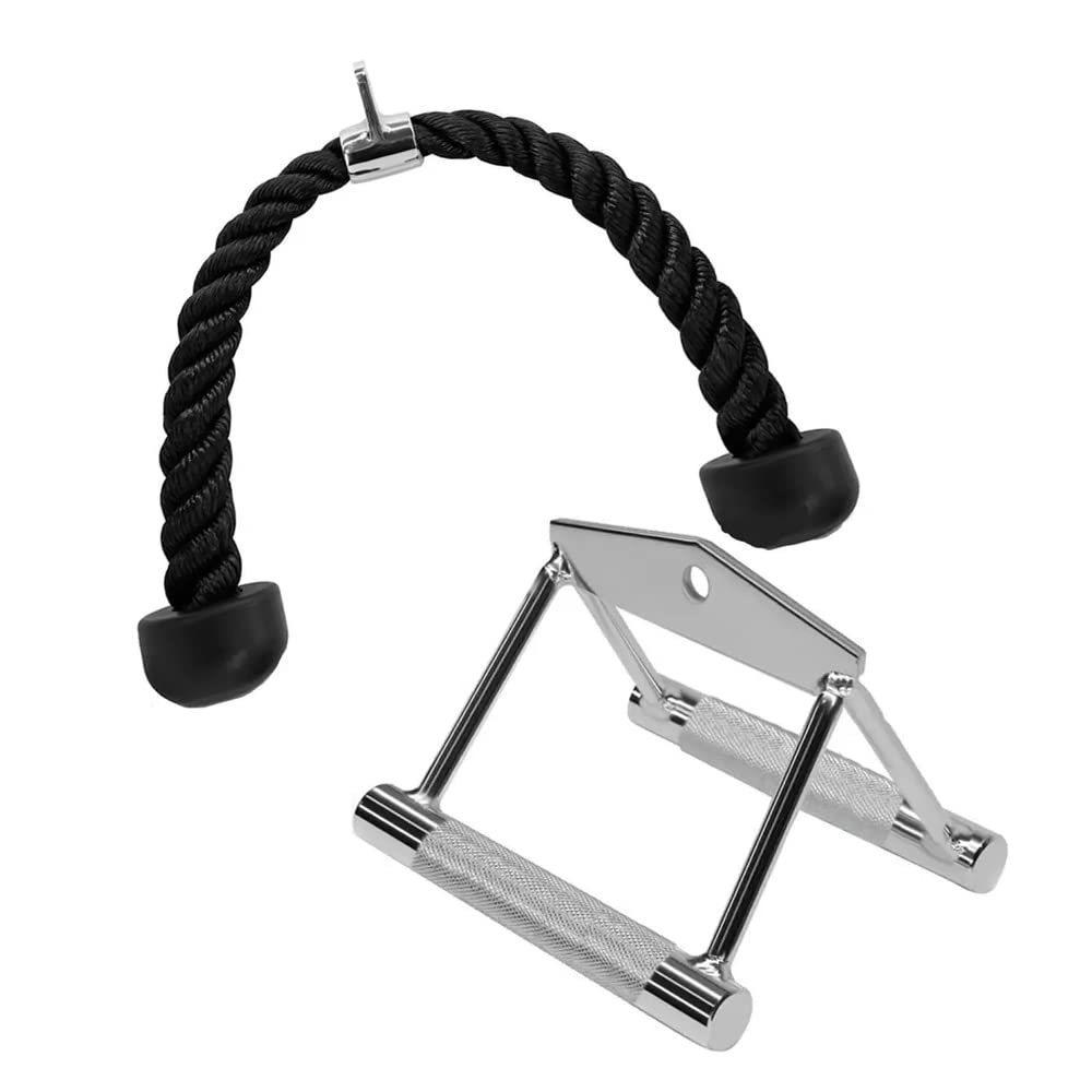 Combo Pack- Triceps Rope and Seated Rowing Handle, Gym Cable Attachment Multi-Training Bar (B0B38RHMWM) Amazon Price History, Amazon Price Tracker