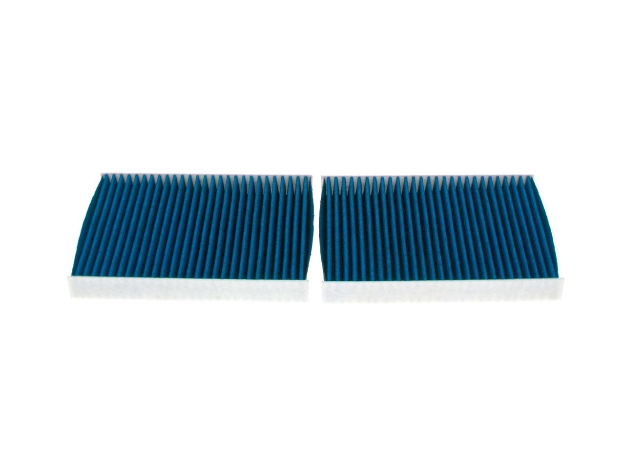 Bosch A8571 FILTER+pro Filtro de Habitáculo - Filtro de Repuesto de Alta Eficiencia - Eficaz Contra Polen, Polvo Fino, Moho y Bacterias, para un Aire más Limpio en el Vehículo - Juego de 2 Filtros