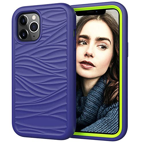 Coque antichoc iPhone 14 élégante avec relief ondulé T1
