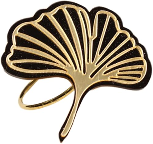 Decoración de hojas, 4 piezas, adorno para mesa de oro, decoración de servilletas, anillos de servilleta, hebilla de servilleta, anillo de