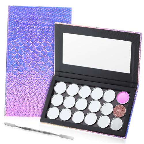 Beavorty 1 Juego Bandeja de maquillaje magnética paleta mate teñido paleta de ojos tapa almacenaje maquillaje organizadores maquillaje paleta de maquillaje vacía paletas de cosméticos imán
