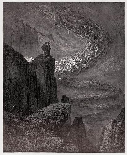 La Divine Comédie de Gustave Doré tableaux sur toile de haute précision artistique 60x90cm