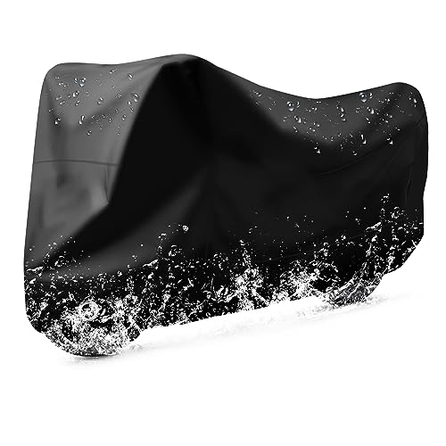 LIHAO Bache Moto,300D Funda Moto,Accesorio Motocicleta,Scooter,Funda para Moto Exterior, Refugio para Motocicleta, protección para Motocicletas, Lona para Exteriores, Impermeable, Fundas de Moto