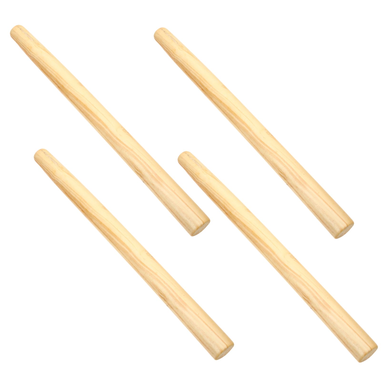 IMIKEYA Manici in Legno per Pala e Attrezzi da Giardino 4 Pezzi Sostituzione Impugnatura Leggera ed Ergonomica per Strumenti da Giardino Risparmio Lavoro