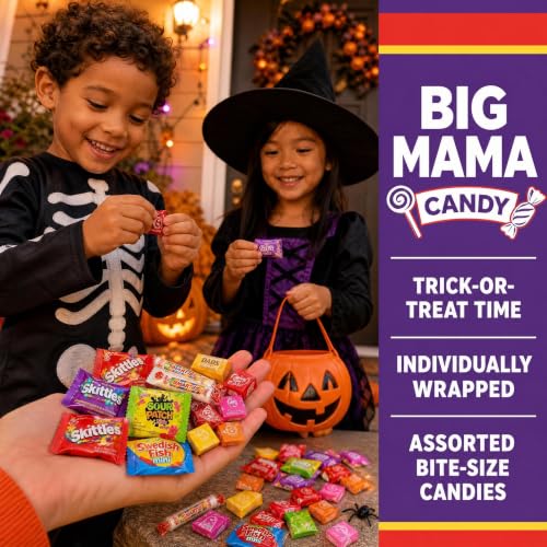 Big Mama Halloween Candy Bulk Variety Pack Individually Wrapped 3 lb - image 2