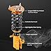 4Pcs Coilovers Shocks for Toyota Corolla 1988-1999 AE92 AE101 AE111 E90 E100 E110 Suspensions Struts Coil Springs Adjustable Height - Golden