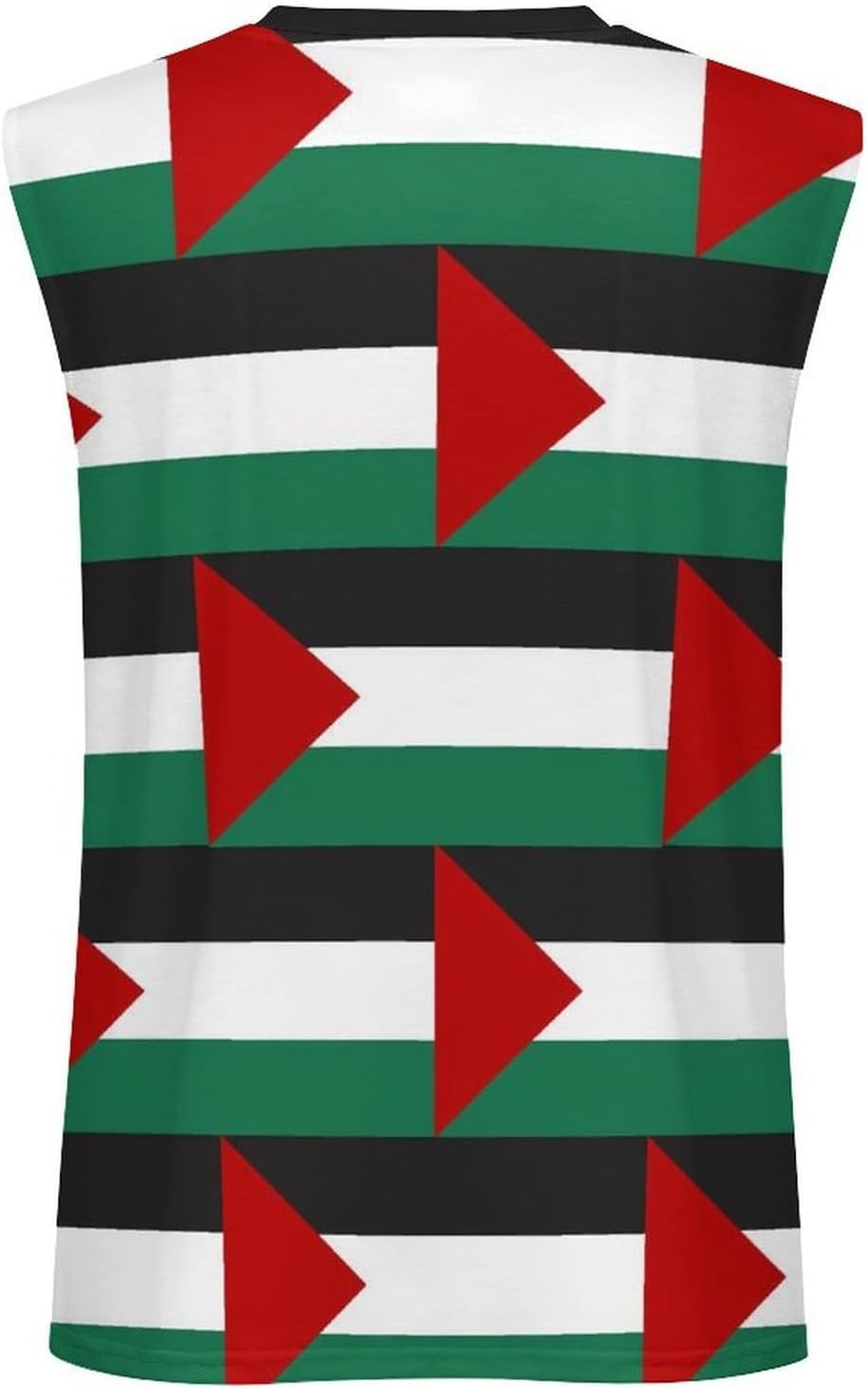 Palestinian Flag Men's Sleeveless Shirt Small
