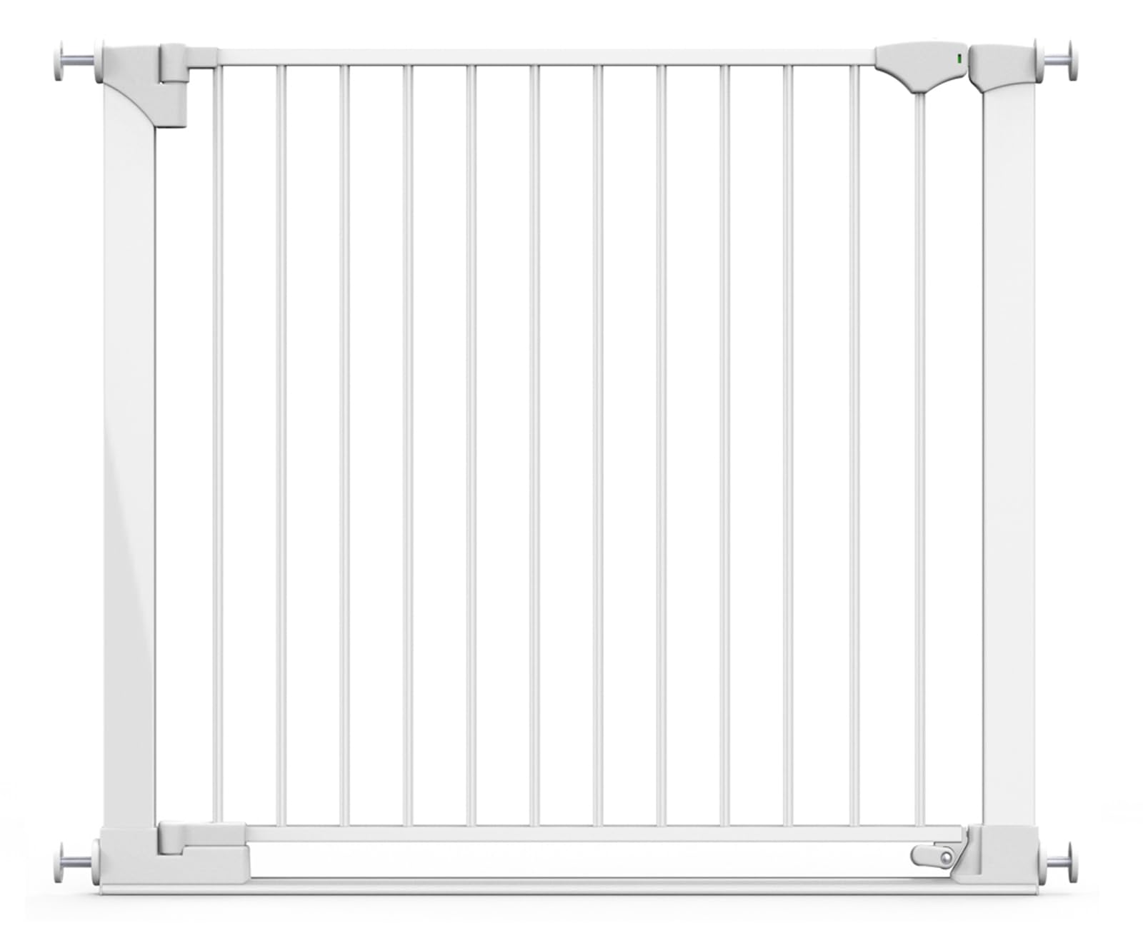 Safetots White Safestep Gate, 96Cm - 103Cm, Extra Low Walkthough, 81Cm Extra Wide Doorway, One Piece Extra Wide Baby Gate - Metal - 96Cm -103Cm