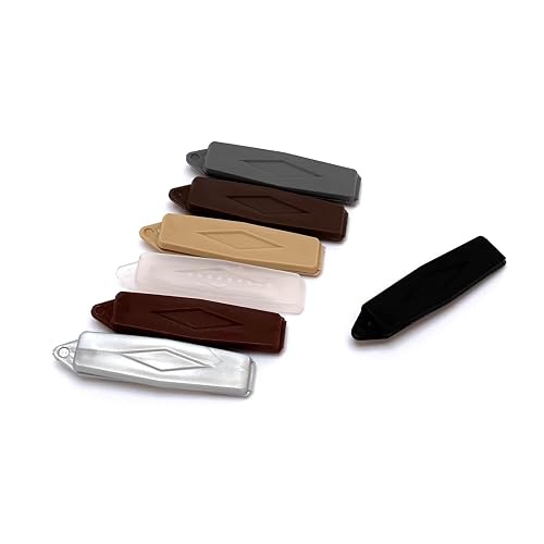 Camtiac Pasador de pelo para perros, diseño de rombos, 7 unidades, color marrón y gris