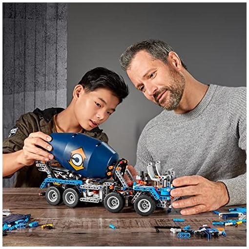 LEGO Building Block Technic Multicolour Plastic Concrete Mixer Truck 42112 Building Set - Image 17