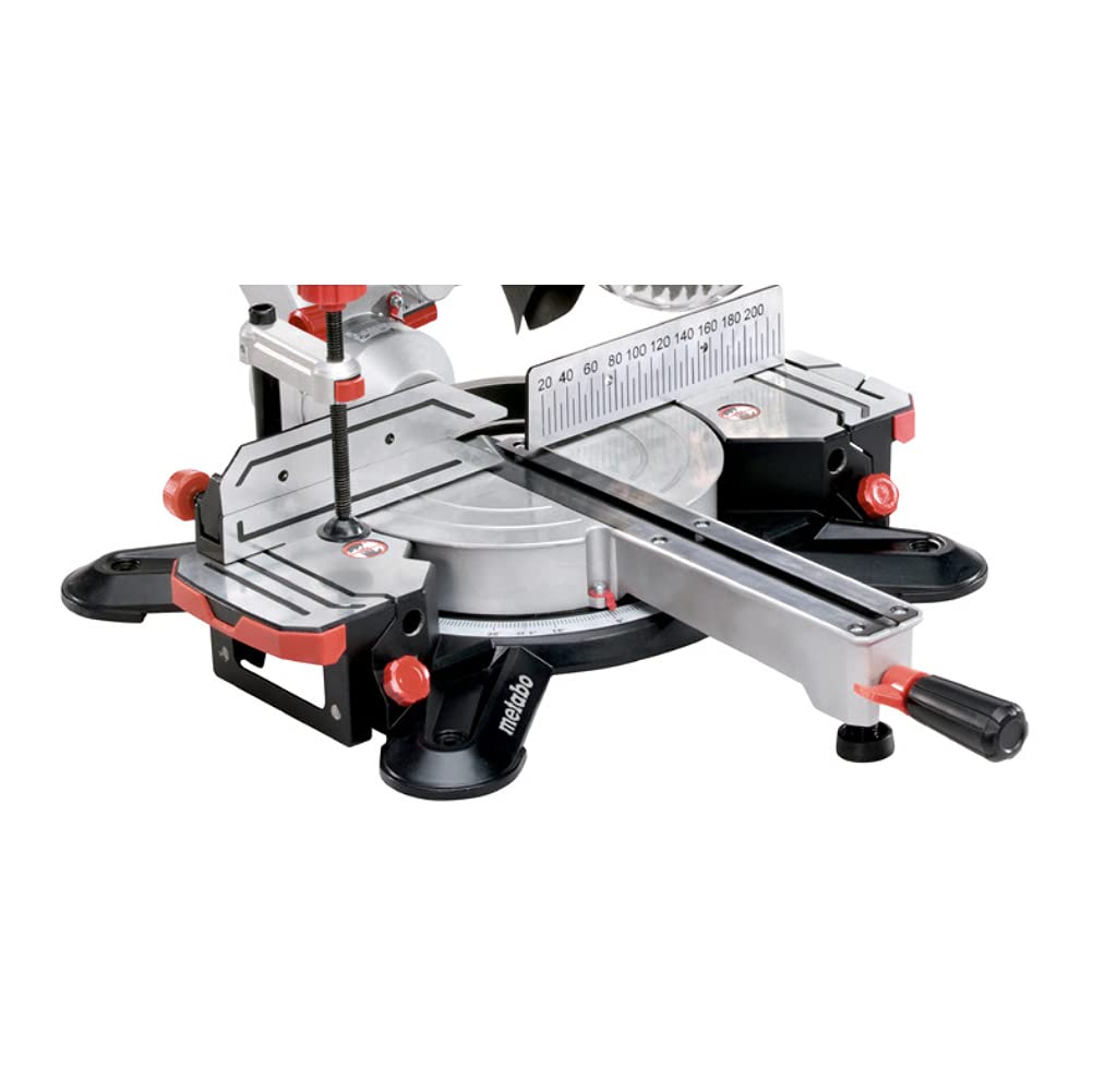 Metabo KGS 254 M piła ukośna, funkcja ciągnięcia i przycinania, 1800 W, brzeszczot Ø 254 mm, szerokość cięcia 305 mm, obrotowa głowica piły wychylna i pochylana w lewo, laser, światło LED 60254000