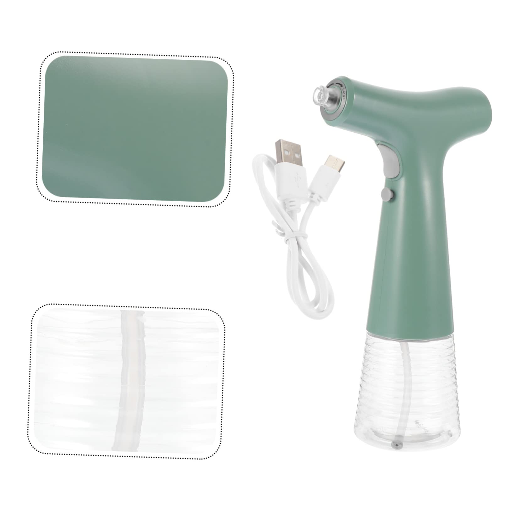 OUNONA Electric Oil Spray Bottle USB Rechargeable Oil Dispenser for Kitchen Bbq Picnic and Outdoor Use