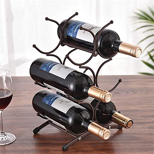 Soporte metálico para botellas de vino miniatura 5