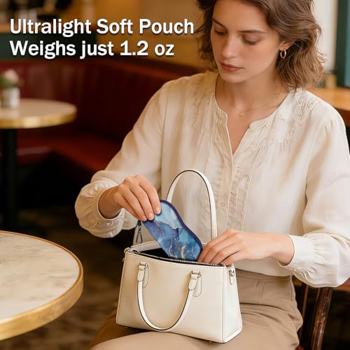 Image of FINTIE Glasses Case with Carabiner, Ultralight Neoprene Sunglasses Pouch