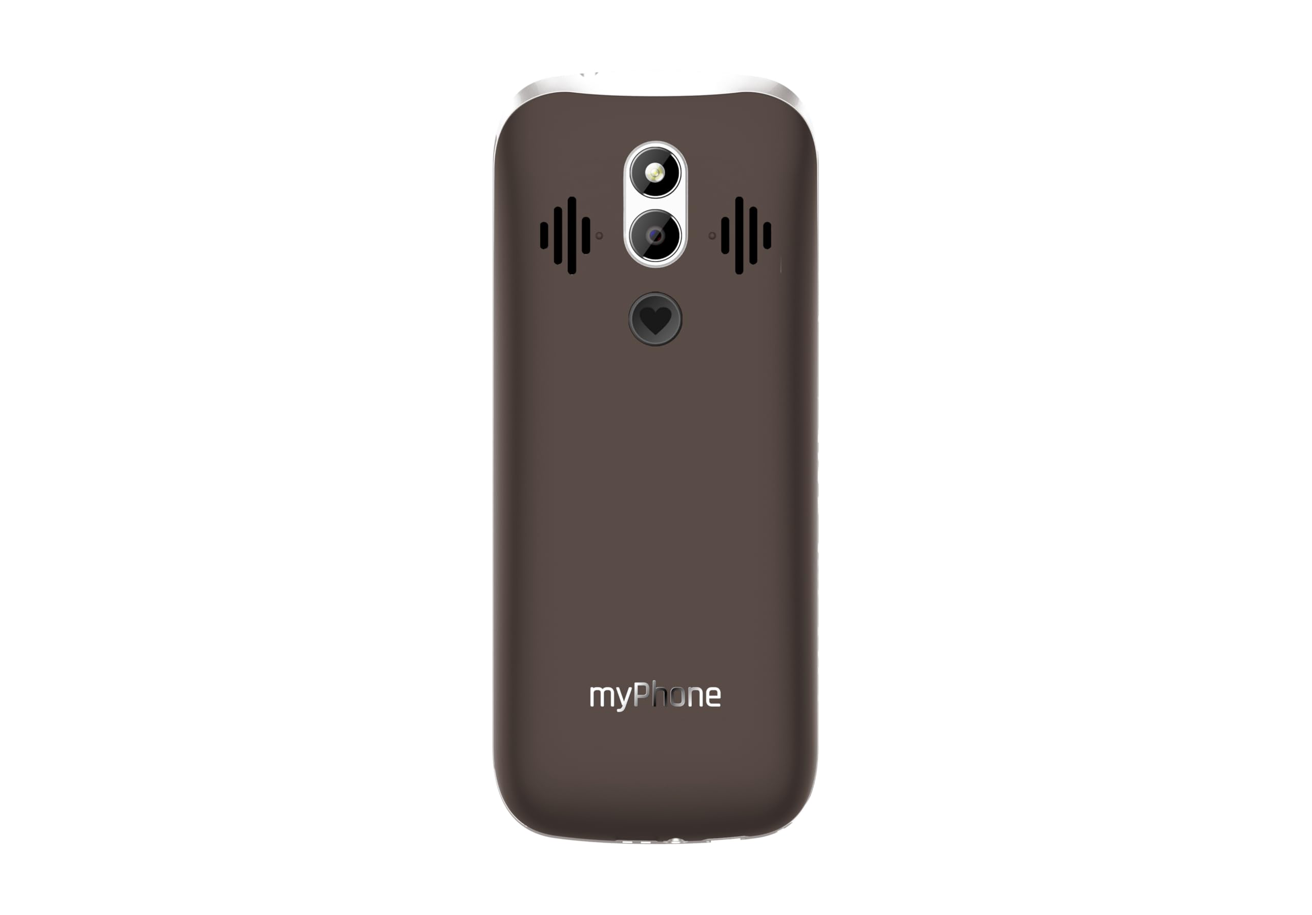 myPhone Halo 4 Plus LTE teléfono para Mayores con Base de Carga, Pantalla de 3,5 Pulgadas, Teclas Grandes, botón SOS, 4G – Praline Collection