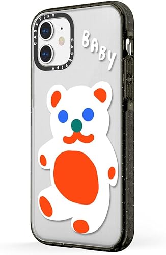 Miniatura 7 de CASETiFY Katie Benn - Funda de impacto para iPhone 11, diseño de oso de bebé, color negro transparente