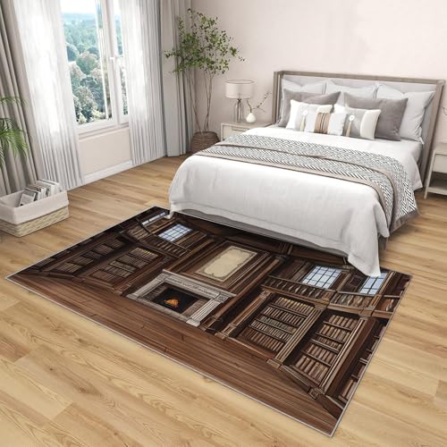 Alfombra de estantería 3D duradera para suelos fríos de interior 6