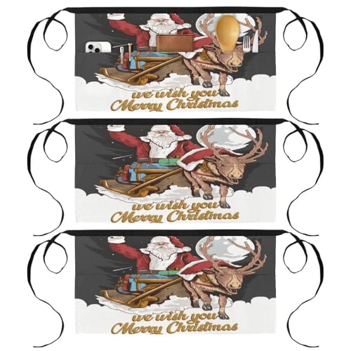 Demi-tablier pour cuisine et pâtisserie : lot de 3 protections de chef pour la maison