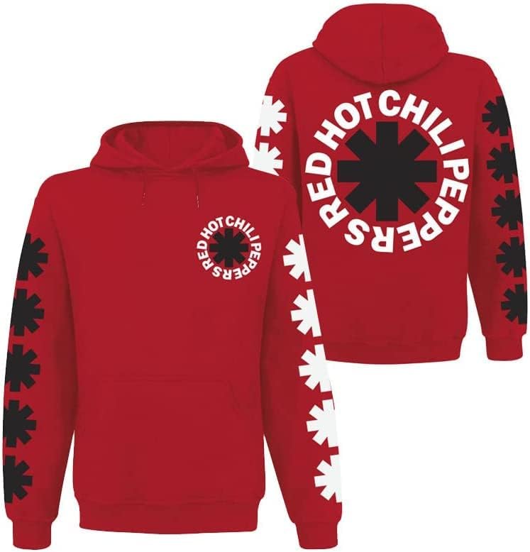 KAITIAN レッド・ホット・チリペッパーズ パーカー 長袖 フード付き  