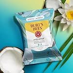 Burt's Bees Coconut & Lotus Face Wipes, for All Skin Types, Micellar Makeup Remover & Facial Cleansing Towelettes, 30 Ct. (3-Pack) - Image 5