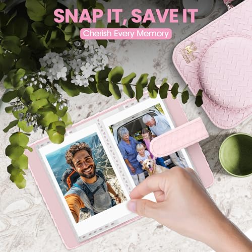 Image of Fujifilm Instax Mini 12 Instant Camera Blossom Pink + Minimate Custom Designed Case + Fuji Instax Film 10 Sheets & Photo Album
