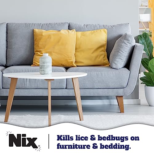 Image of Nix Lice & Bed Bug Spray for Home Use, Kills Lice on Bedding & Furniture, Odor-Free & Non-Staining, 5 Fl Oz