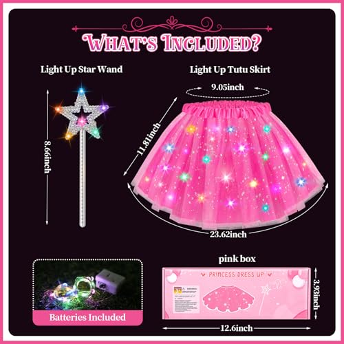 Falda tutú con luces para niñas de 3 a 8 años miniatura 6