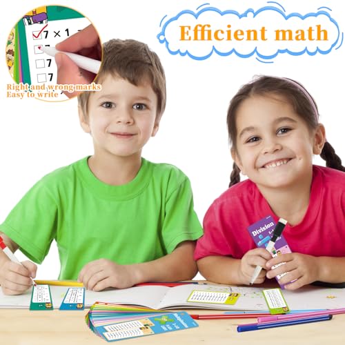 Lernkarten Mathematik Für Multiplikation Und Division Mit Übungsblättern Rechenhilfen Mathe Übungskarten Zum Abwischen Mathe Karten Tragbare Mathe Denkspiele Einschulung Geschenk Für Kinder