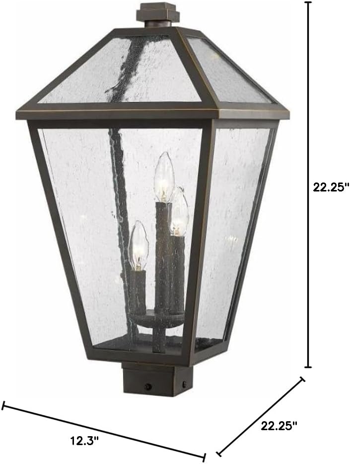 Miniatura 9 de Z-Lite Accesorio de montaje de poste exterior de 3 luces 579PHXLS-ORB