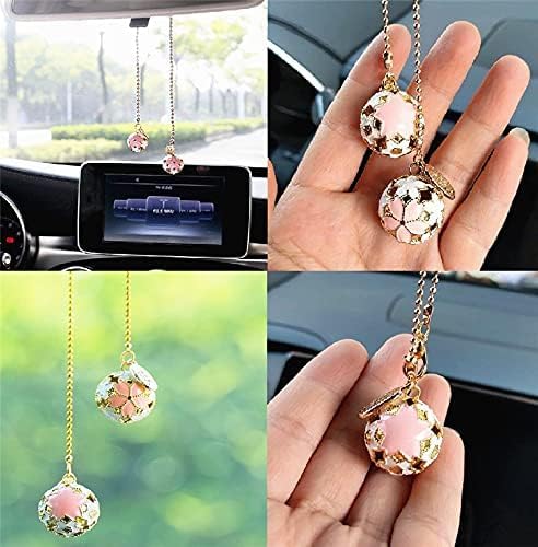 Miniatura 8 de EatingBiting Sakura Bell - Colgante colgante de coche con espejo retrovisor interior, adorno de adorno de Lucky Fortune Fengshui, colgante colgante