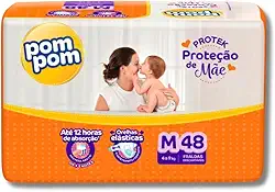 Fralda Infantil Pompom Dermaprotek - Médio (M) (Médio)