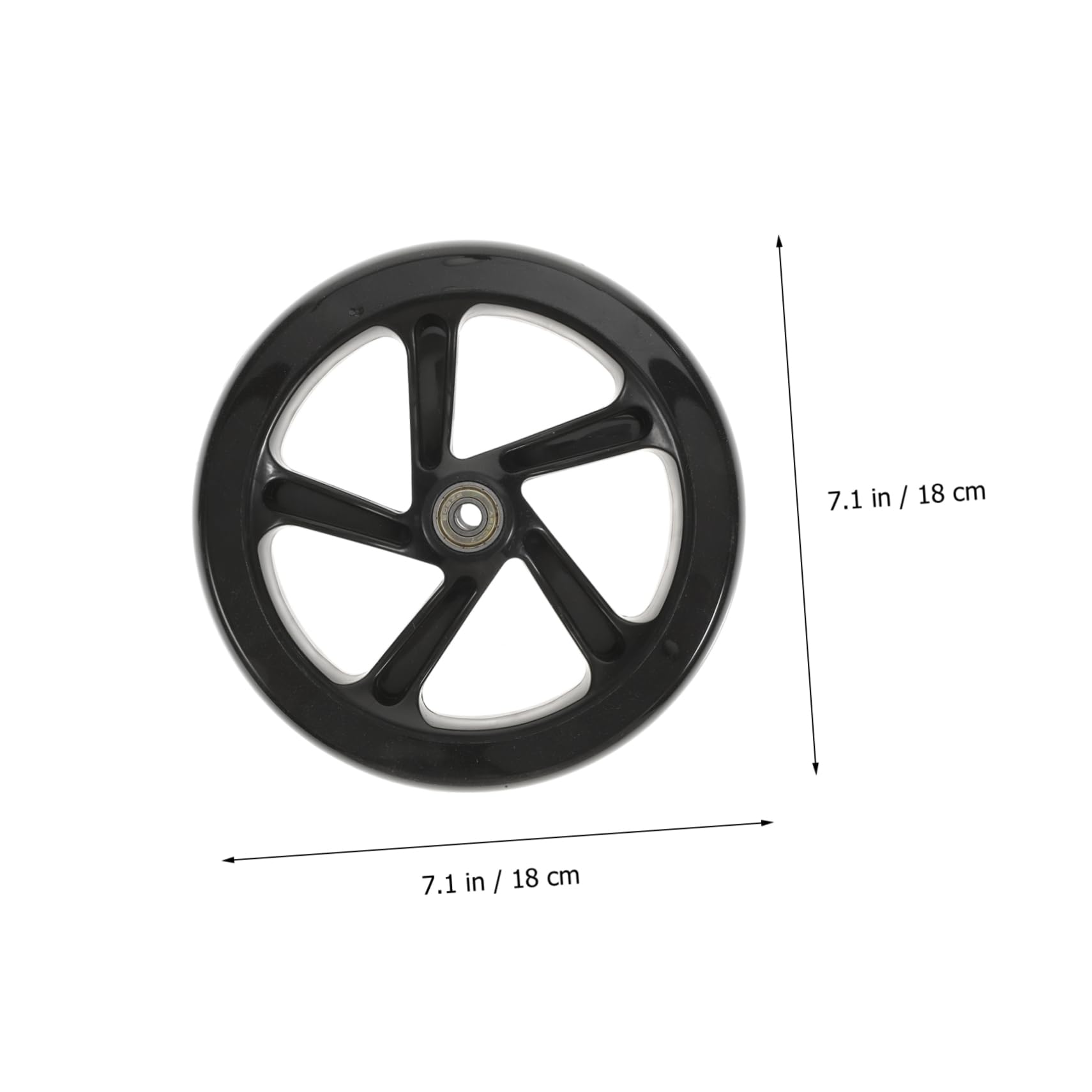 BESTonZON Roues de Trottinette Électrique Lot de 2 en PU Haute Élasticité 180mm Roulements Accessoires Solide Stabilité pour Rues et Places