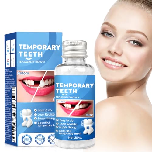 Reparación de Dientes Postizos Temporales, Reparación de Dientes Perlas Empaste Dental, 30g Perla Dental para Dientes Rotos Faltantes Material de Relleno de Dientes Dentales